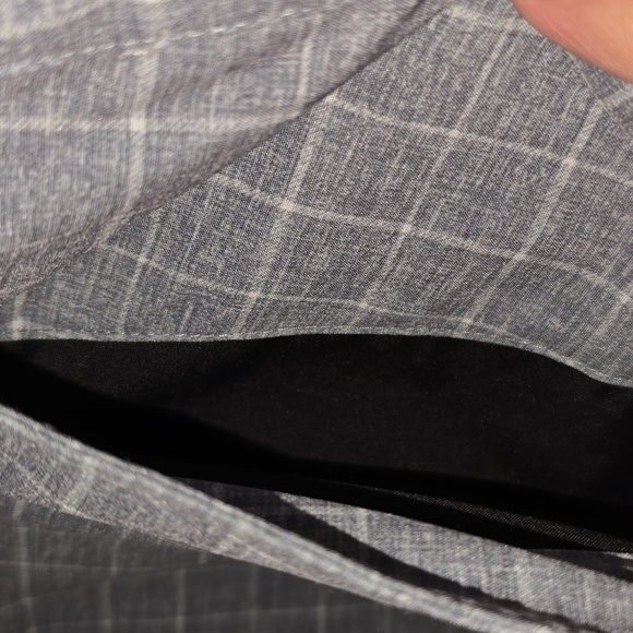 Nike Golf Dri Fit Shorts Gray White Plaid Polyester Blend Men's Size 36 - Picture 4 of 12